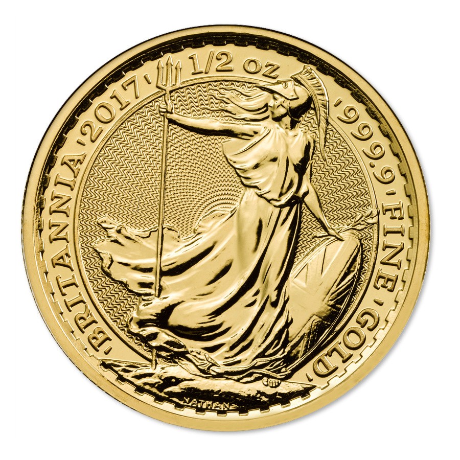 1/2 oz Britianna Gold Coin