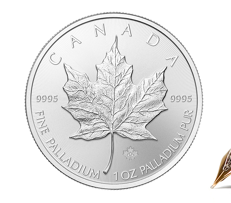 1oz Palladium Maple Leaf Coin