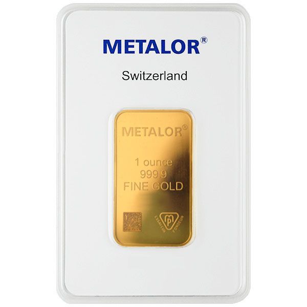 1 oz Gold Metalor Bar